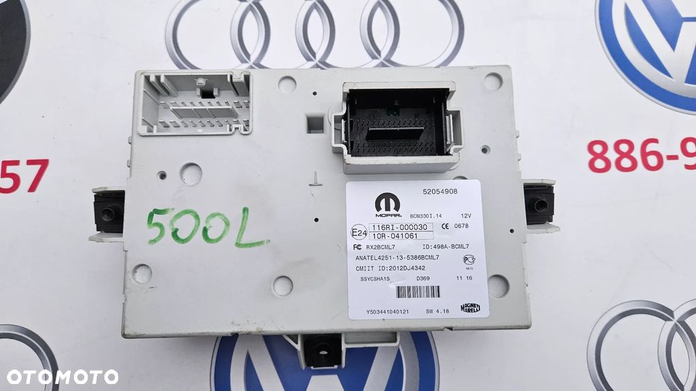 Fiat 500L  Skrzynka bezpieczników BCM Moduł BSI 52054908 - 3