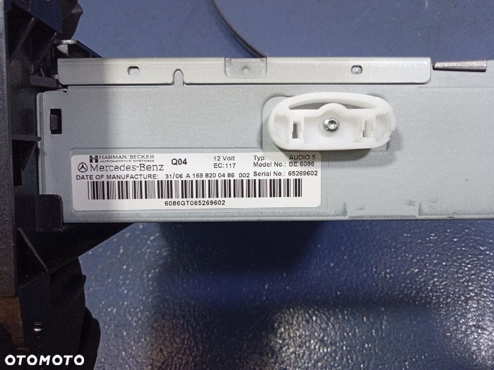 MERCEDES A KLASA W169 RADIO CD FABRYCZNE  A1698200486 - 5
