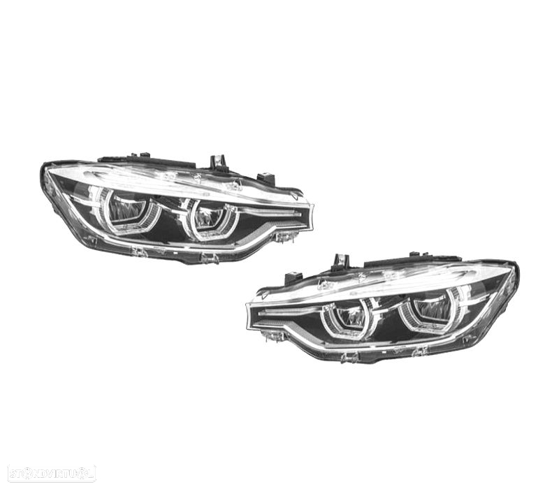 FARÓIS FRONTAIS FULL LED PARA BMW SERIE 3 F30 F31 15- - 2