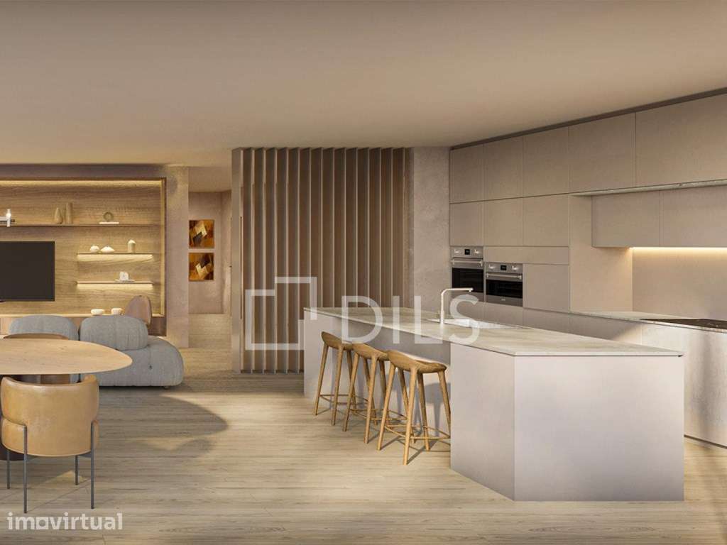 Apartamento T3 com piscina, em novo empreendimento em Cascais. - Grande imagem: 2/45