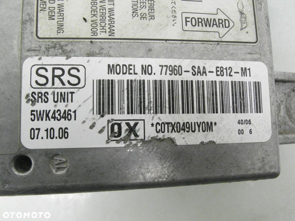 MODUŁ AIRBAG HONDA JAZZ II 77960SAAE812M1 5WK43461 - 3