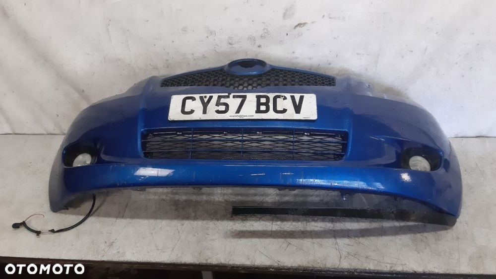 + ZDERZAK PRZÓD PRZEDNI DO TOYOTA YARIS MK2 HALOGEN KOD KOLOR 8T7 NIEBIESKI - 1