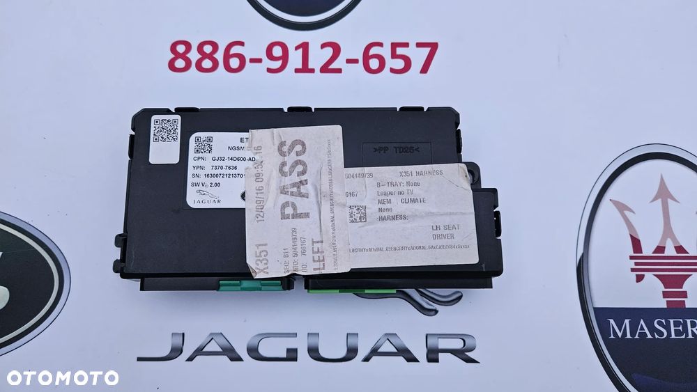 Jaguar XJ 351 LIFT 2015- Sterownik fotela lewego Moduł fotela przód lewy GJ32-14D600-AD - 1