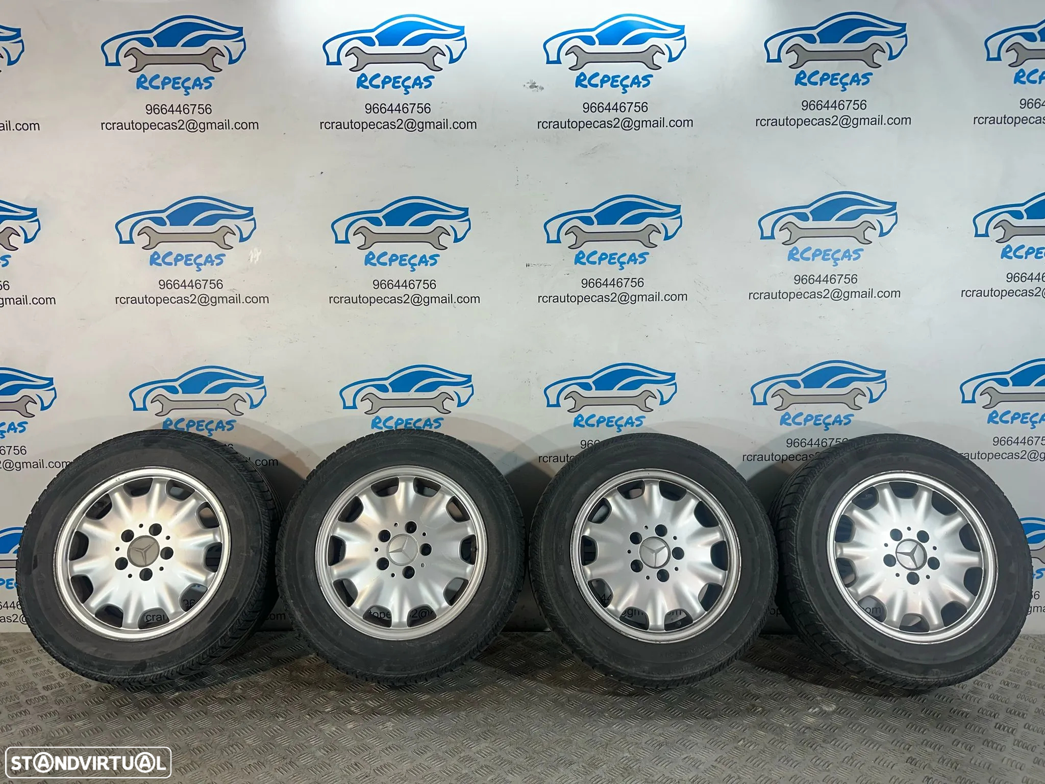 .Conjunto Jantes 15 Originais Mercedes-Benz 7J ET37 5x112 2104010102 - 2