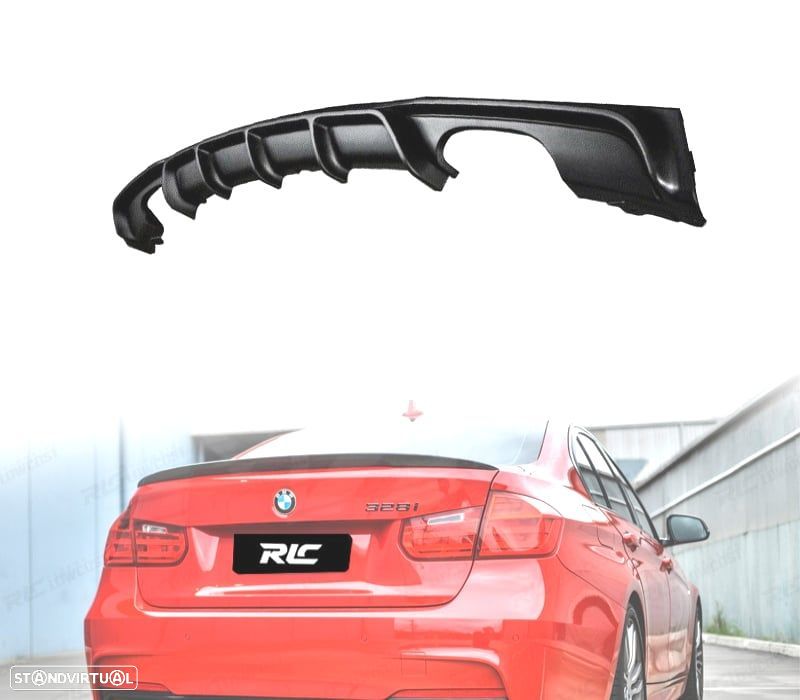 DIFUSOR BMW F30 F31 LOOK M PERFORMANCE SAIDA DUPLA - 1