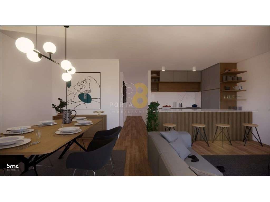 Apartamento T2 com terraço no centro de Matosinhos - Grande imagem: 4/20