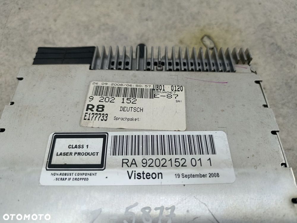 RADIO FABRYCZNE BMW 1 E87 9202152 VP8KAF-18C838-BG  VISTEON - 5