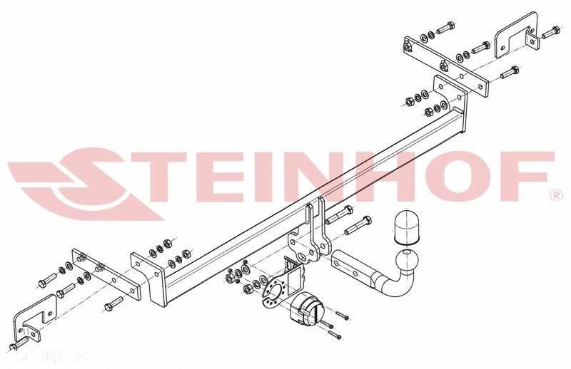 Hak holowniczy + MODUŁ 7PIN do Suzuki Celerio 5 drzwi od 2014 - 2