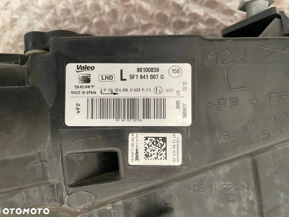 Seat Leon 5F reflektor lewy xenon nowy oryginał lampa przód - 6