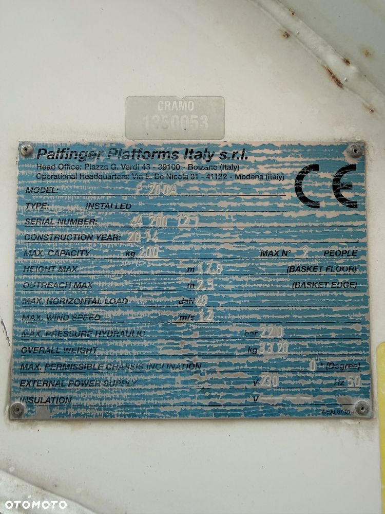 Nissan Podnośnik Koszowy Zwyżka Palfinger P200 20 metrów 10 w Bok UDT! Jak Wumag Ruthmann multitel Gsr - 26