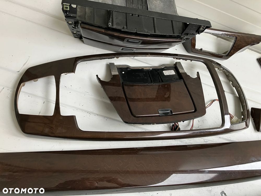 DEKORY LISTWY DREWNO BMW E65 CIEMNE POŁYSK - 8