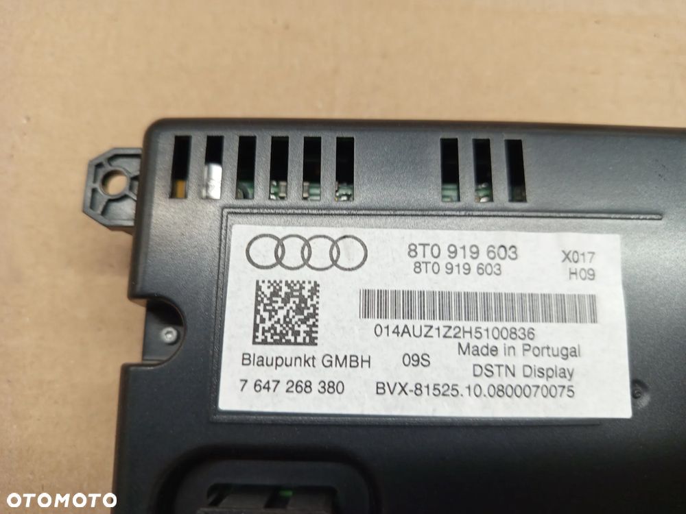 AUDI A4 B8 SEDAN 08-12 1.8 TFSI WYŚWIETLACZ EKRAN NAWIGACJI 8T0919603 - 3