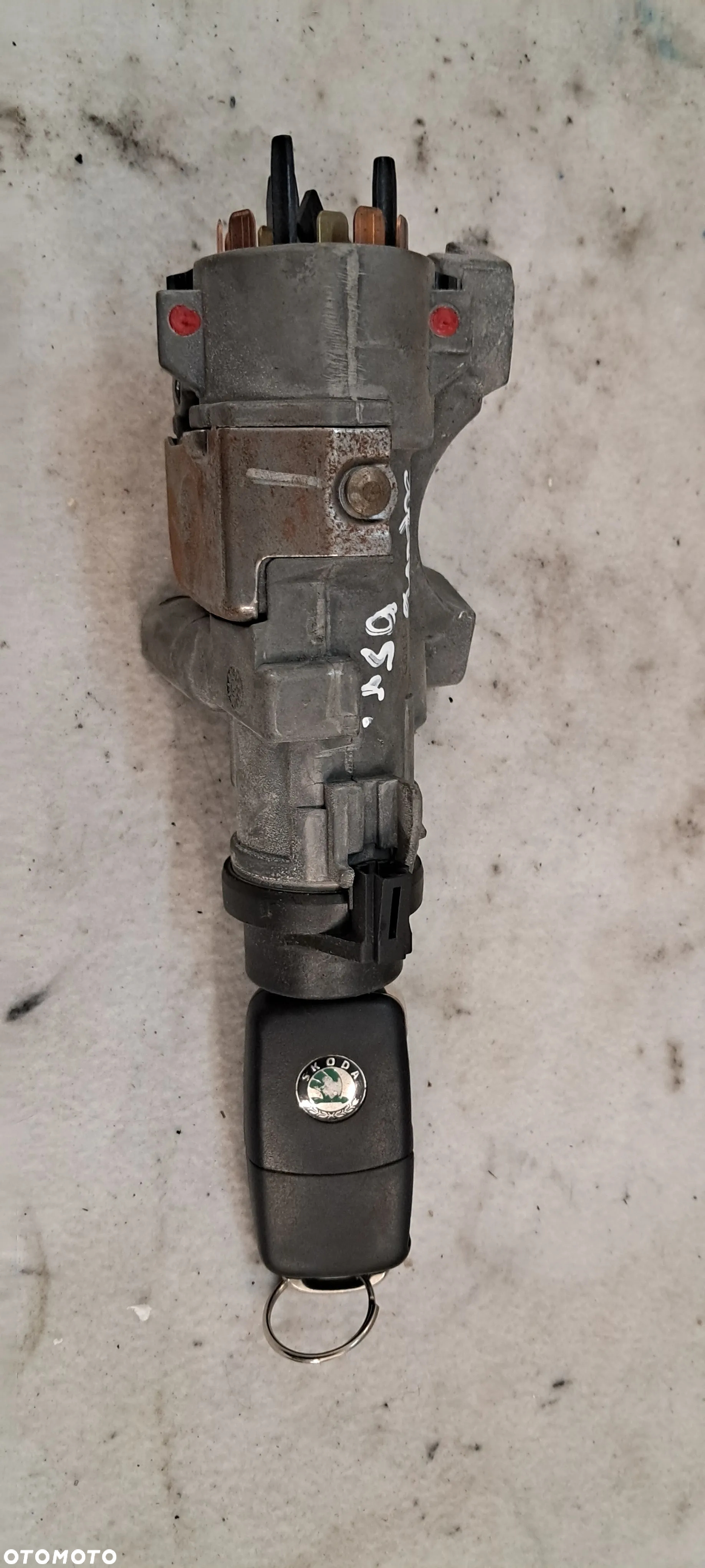 Stacyjka Klucz Wkładka Komplet Skoda Superb I 4B0905851M 3U0827573 1J0959753DA - 5
