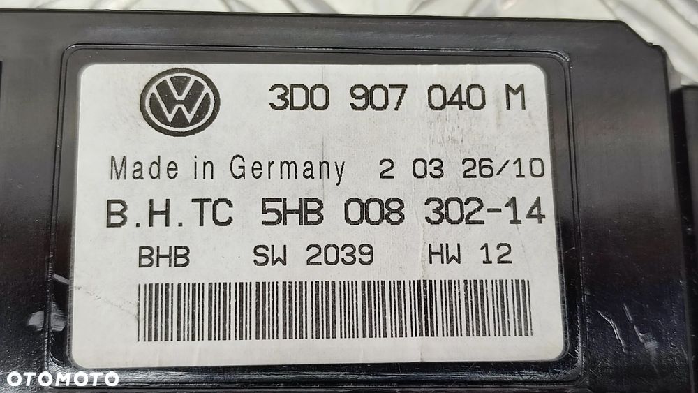 VW PHAETON LIFT 12R MODUL STEROWNIK KLIMATYZACJI 3D0907040M 3D0907040 M - 4