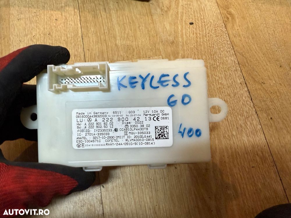 Modul keyless go mercedes cod a2229004213 c class w205 coupe - 1