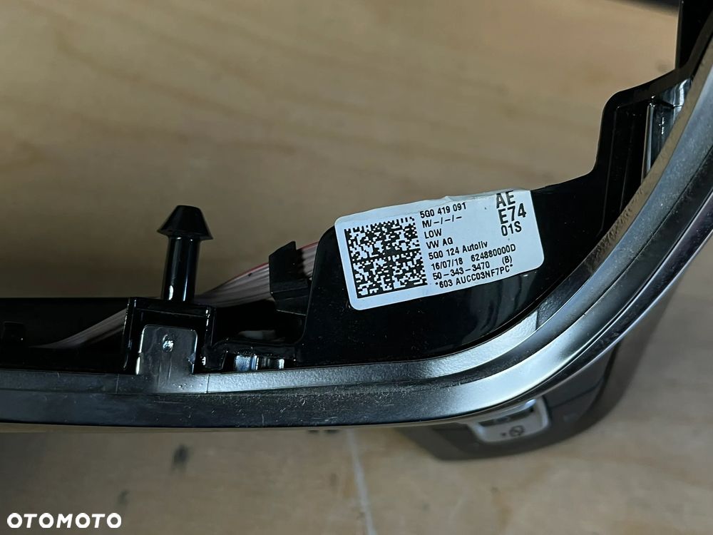 VW Multifunkcja przyciski wkładka do kierownicy 5G0419091 5G0959442T - 6