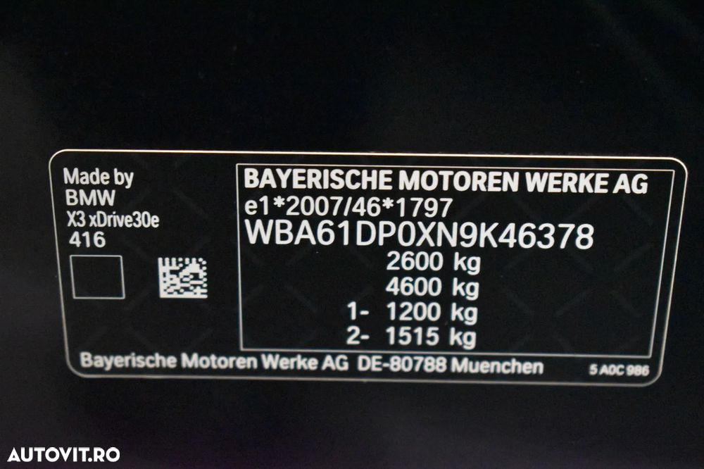 BMW X3 xDrive30e Aut. Luxury Line - 36
