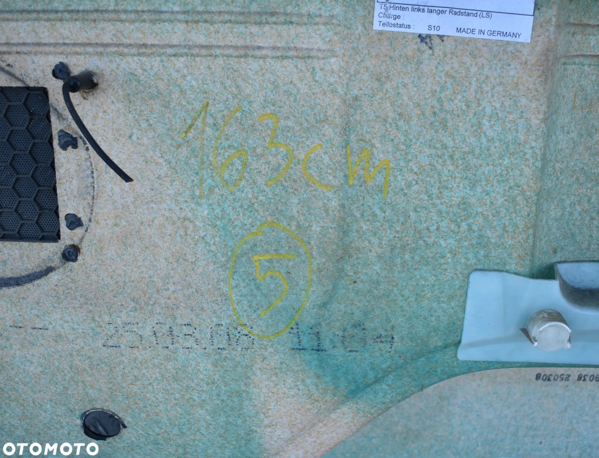 BOCZEK TAPICERKA LEWY TYŁ VW TRANSPORTER T5 CARAVELLE - 9