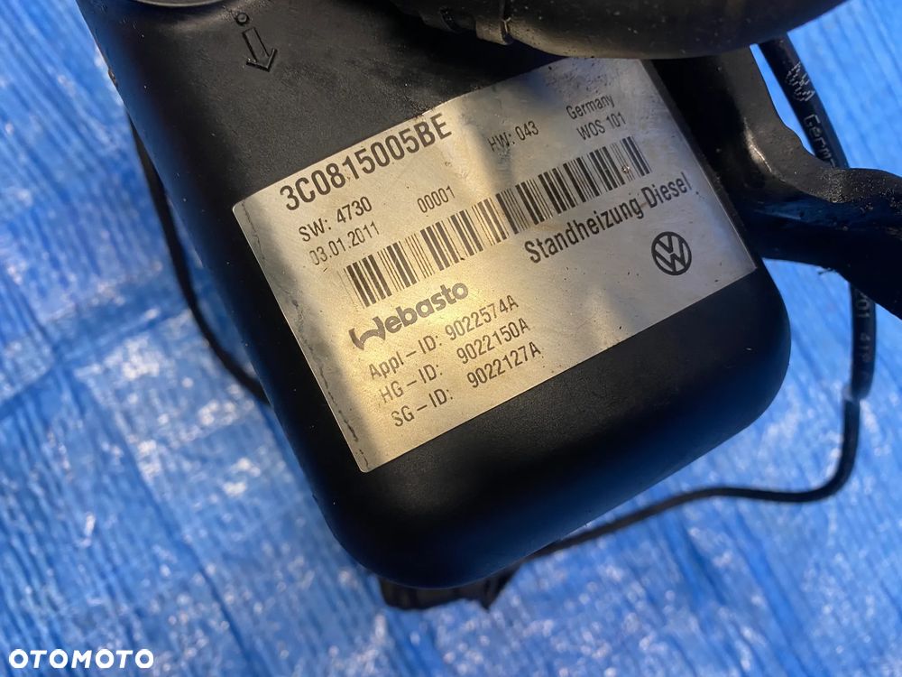 WEBASTO OGRZEWANIE POSTOJOWE VW PASSAT B7 3C0815005BE KOMPLET ORYGINAŁ - 12