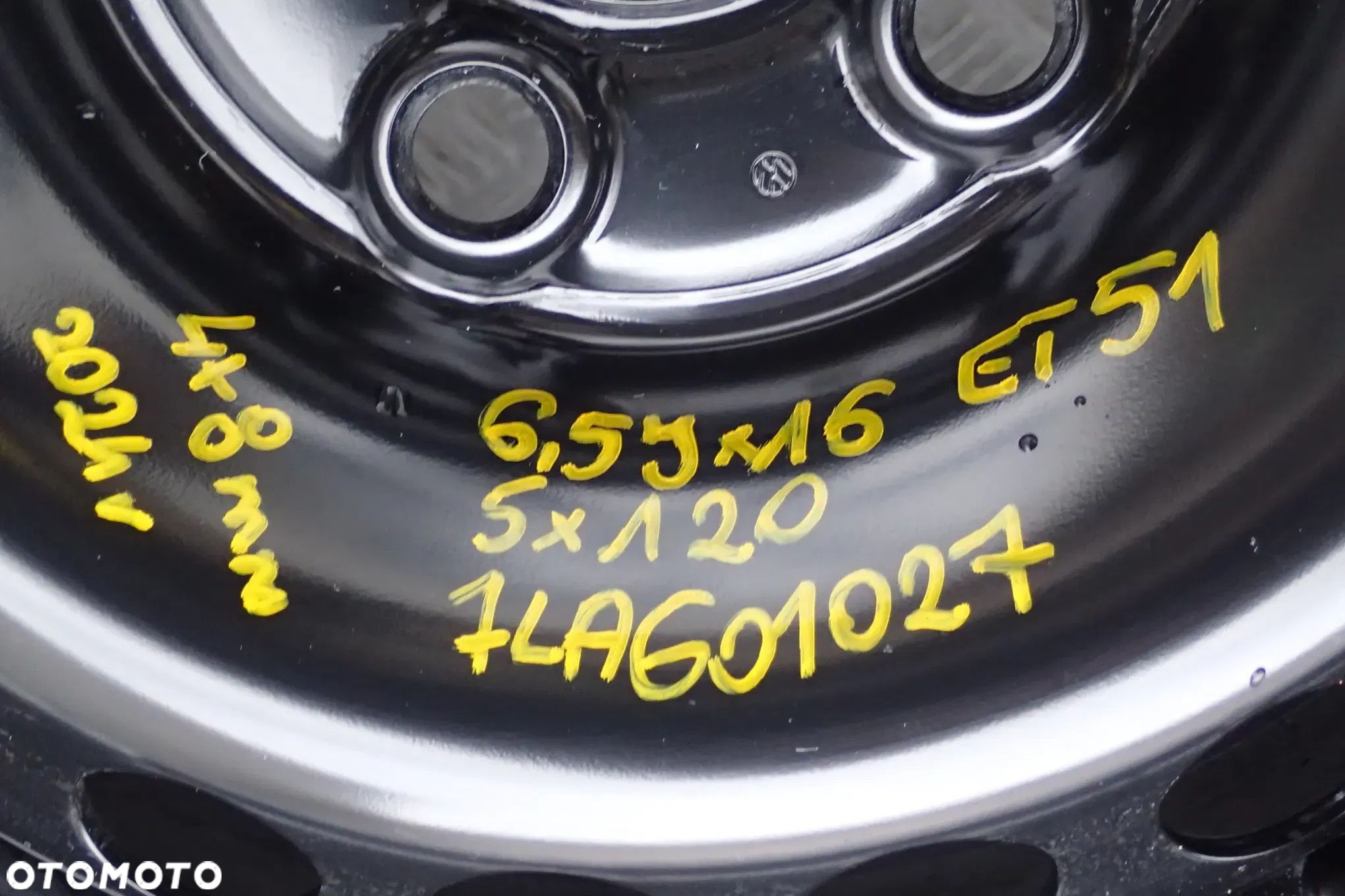 KOŁA FELGI STALOWE VW T5 T6 6,5JX16 ET 51 5X120 7LA601027 Z OPONAMI HANKOOK LATO 205/65/16C 4X8MM 2024ROK KOMPLET - 8