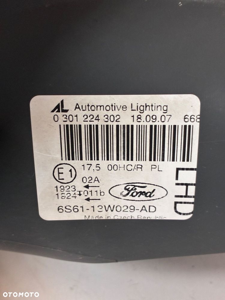FORD FIESTA MK6 LIFT LAMPA PRZÓD PRZEDNIA PRAWA  EUROPA 6S61-13W029-AD - 3