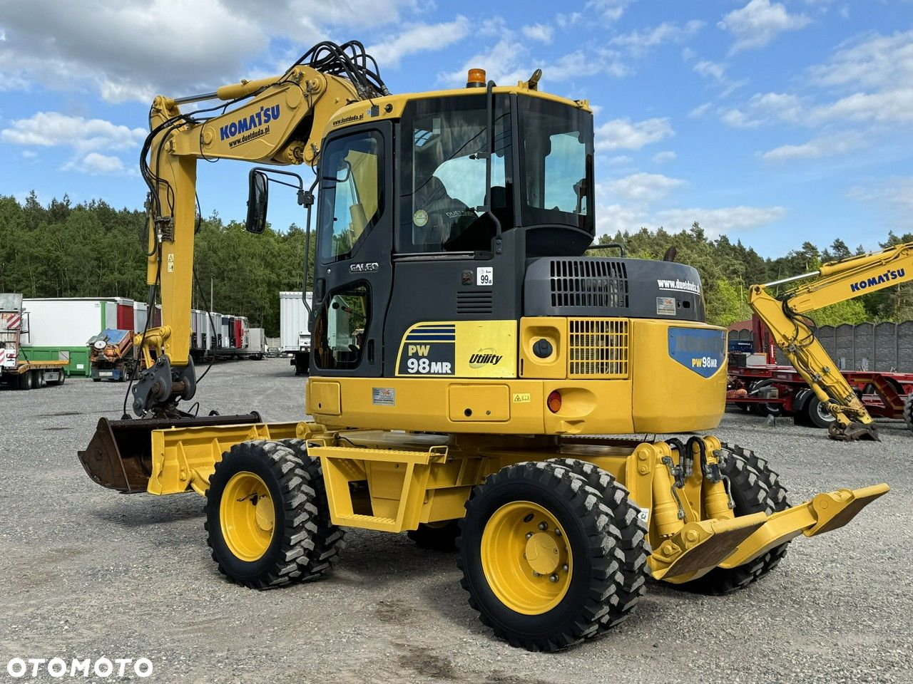 Komatsu PW 98 MR 8 Pług + Podpory 10ton Szybkozłącze - 16