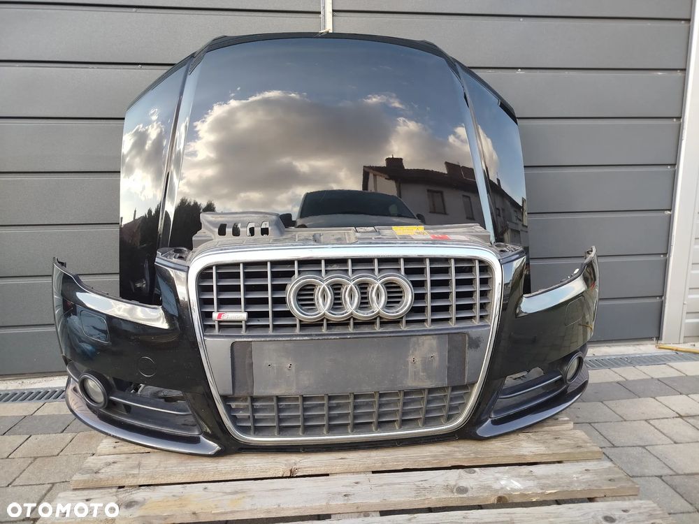 Audi A4 B7 maska plus zderzak przód S-Line Xenon LY9B - 1