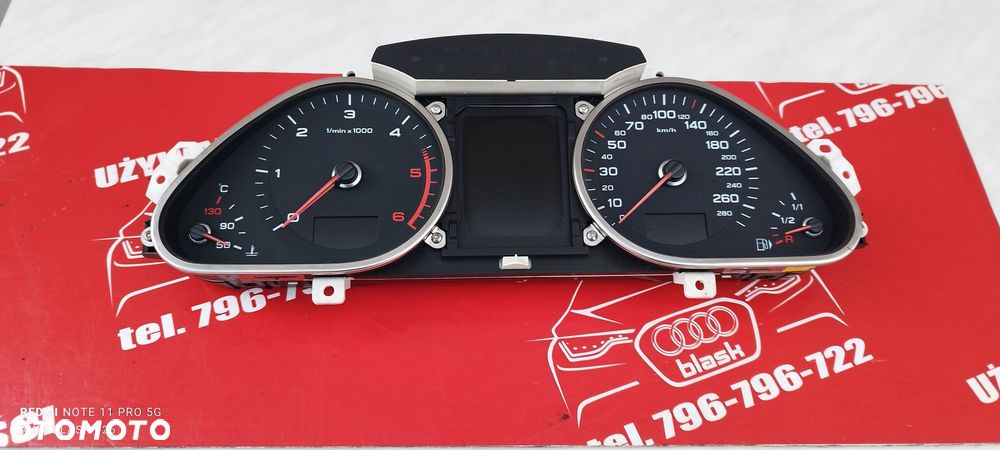 Licznik Zegary Audi A6 C6 2.0 TDI CAHA 170 KM 2009 Blask Gołdap - 5