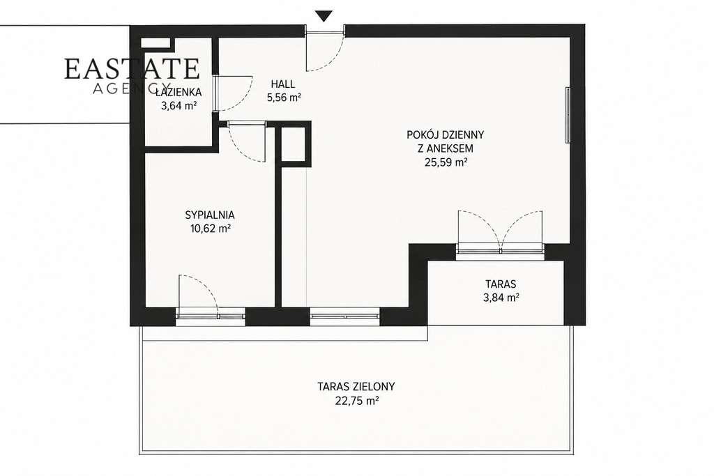 Towarowa Square | nowoczesny apartament z ogrodem