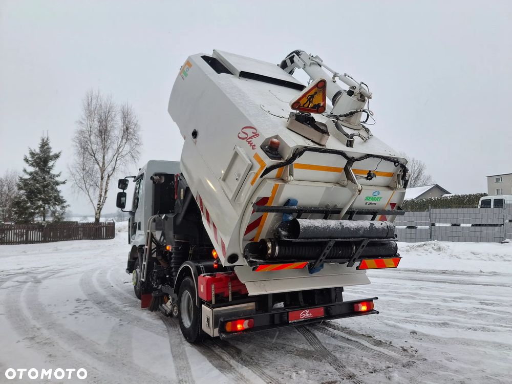 Renault Midlum 220 DXI Zamiatarka SEMAT Zoeller Johnston Szczotki L/R Obie Strony 2012r Napęd Hydrostat Euro 5 Rura Do Liści Studzienek 3873 Mth - 13