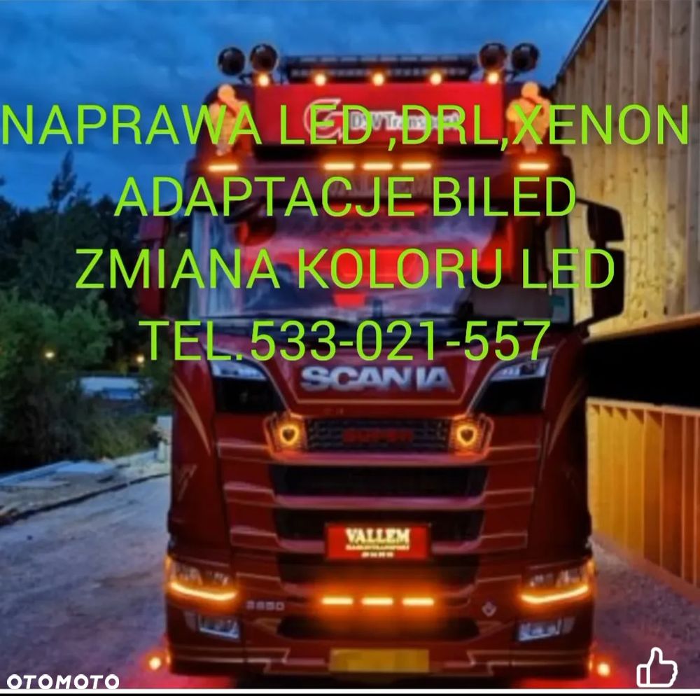 Lampa reflektor LED Scania S R N Volvo Daf Renault - 8
