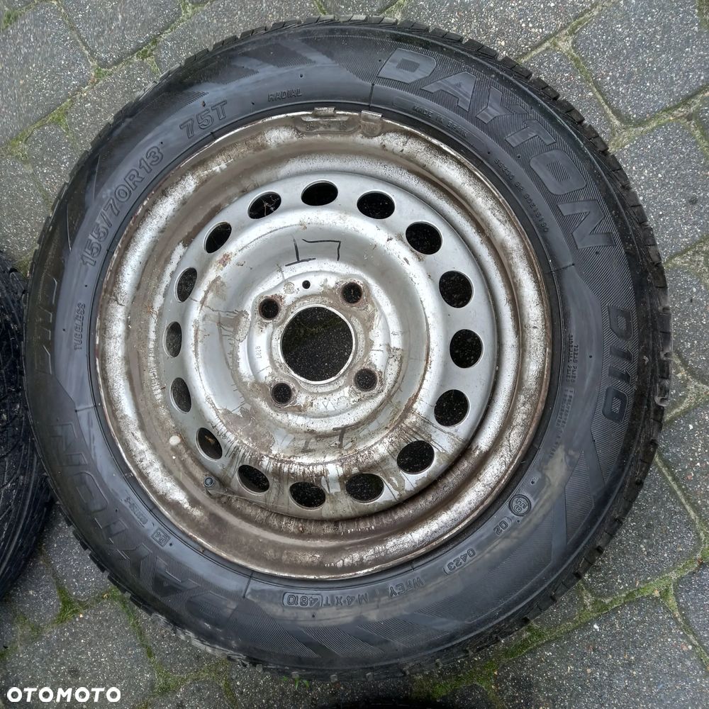opona opony 13/70/155 dayton d110  felga koło nissan micra k11 k12 4x10 et 45  13x5jchx45 40-300 -4f-400 - 18