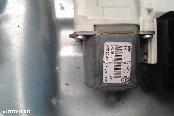 Macara geam fata stanga electrica 5N0837461 / 1K0959793J / 963C20-344 - 5