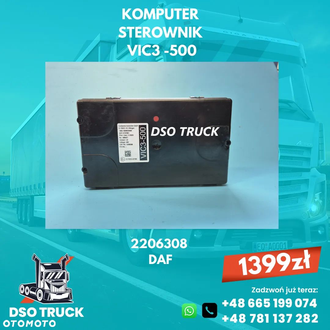 VIC3-500 2206308 Sterownik Kaseta Moduł Komputer DAF XF - 1