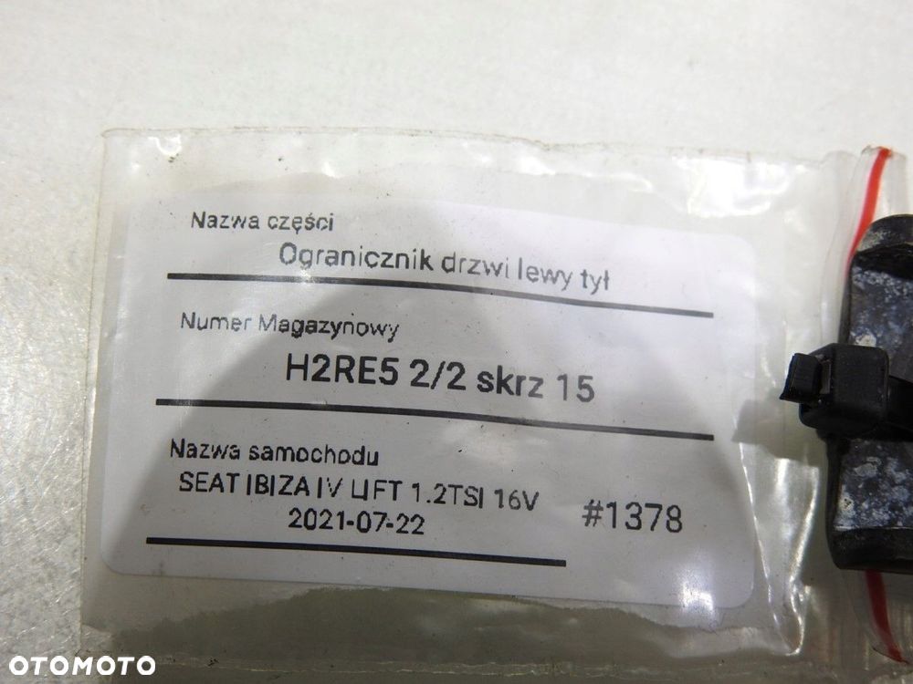 OGRANICZNIK DRZWI LEWY TYŁ SEAT IBIZA IV 6J LIFT - 5
