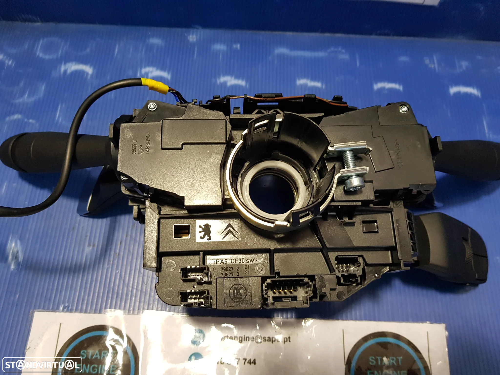 Comutador das luzes Fita airbag com Patilhas peugeot 3008 5008 308 2016-2023 - 2