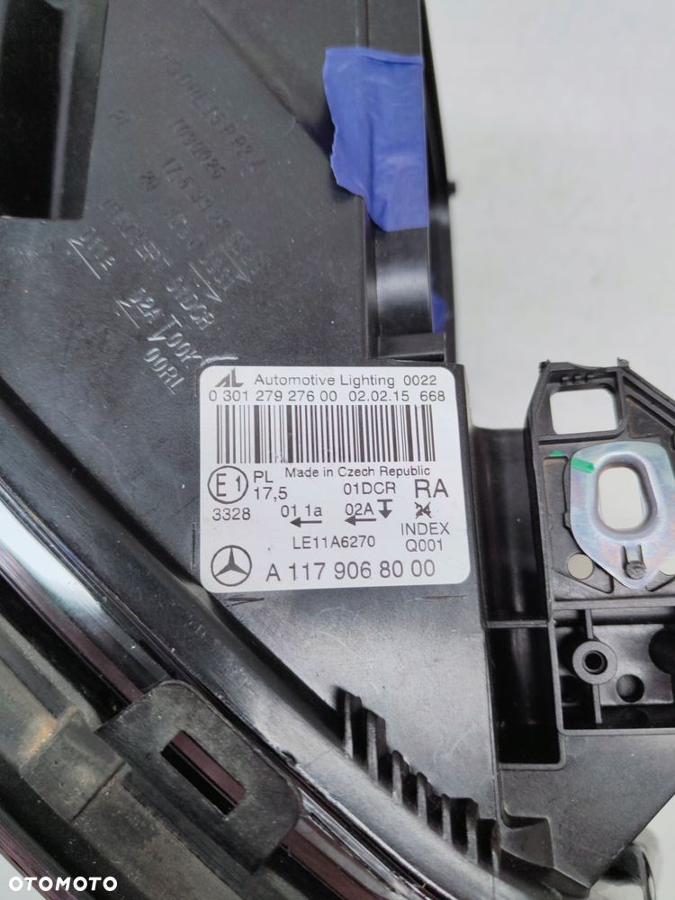 mercedes cla a117 xenon pomarańczowy lampa prawy przód a1179068000 - 5