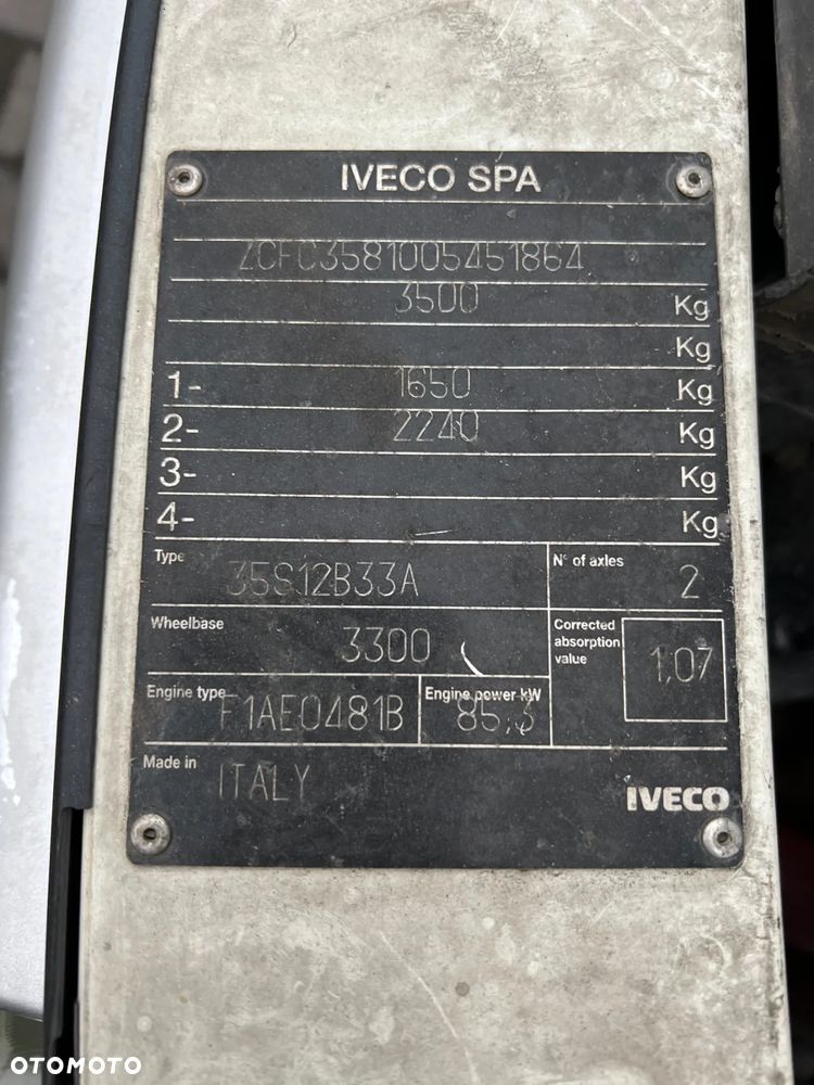 Iveco 35S12 2003 sprowadzone pewne auto dla wymagających wron-pol - 8