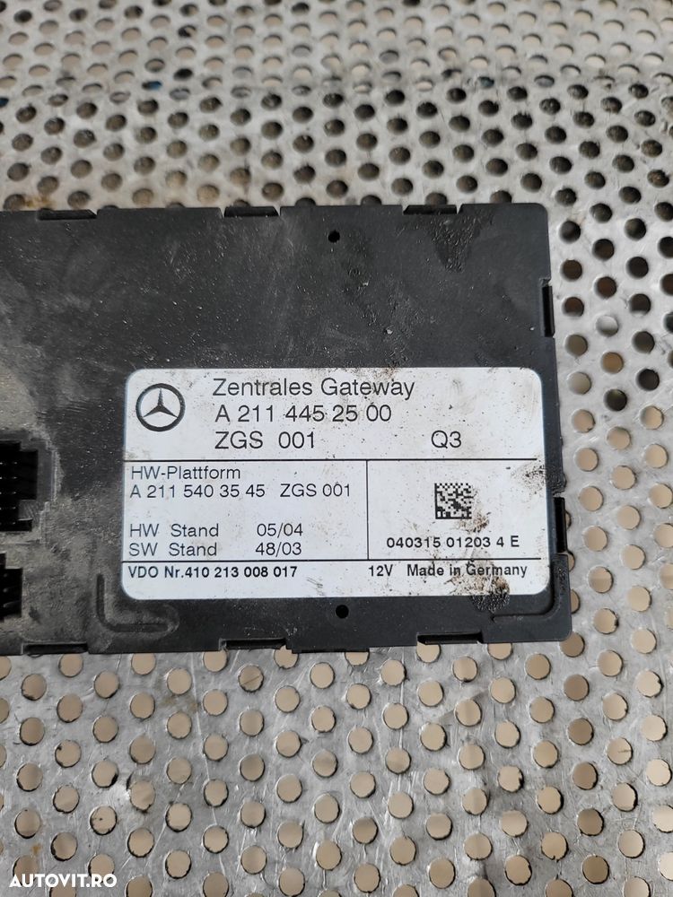 Modul Inchidere Centralizata Mercedes E Class W211 Cod A2114452500 Dezmembrez Mercedes E Class W211 2.7 Cdi Automat Cod Motor 612 Volan Stanga Xenon - 3