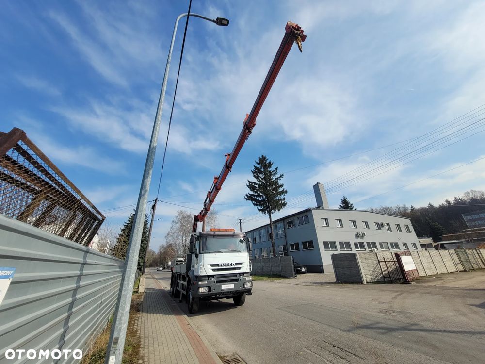 Iveco TRAKKER 260T36 6x4 HIAB 288 E-6 16m 6 WYSUWÓW PILOT HDS RADIOWY MOCNY ŻURAW DŹWIG KLIMA DUŻY - 7