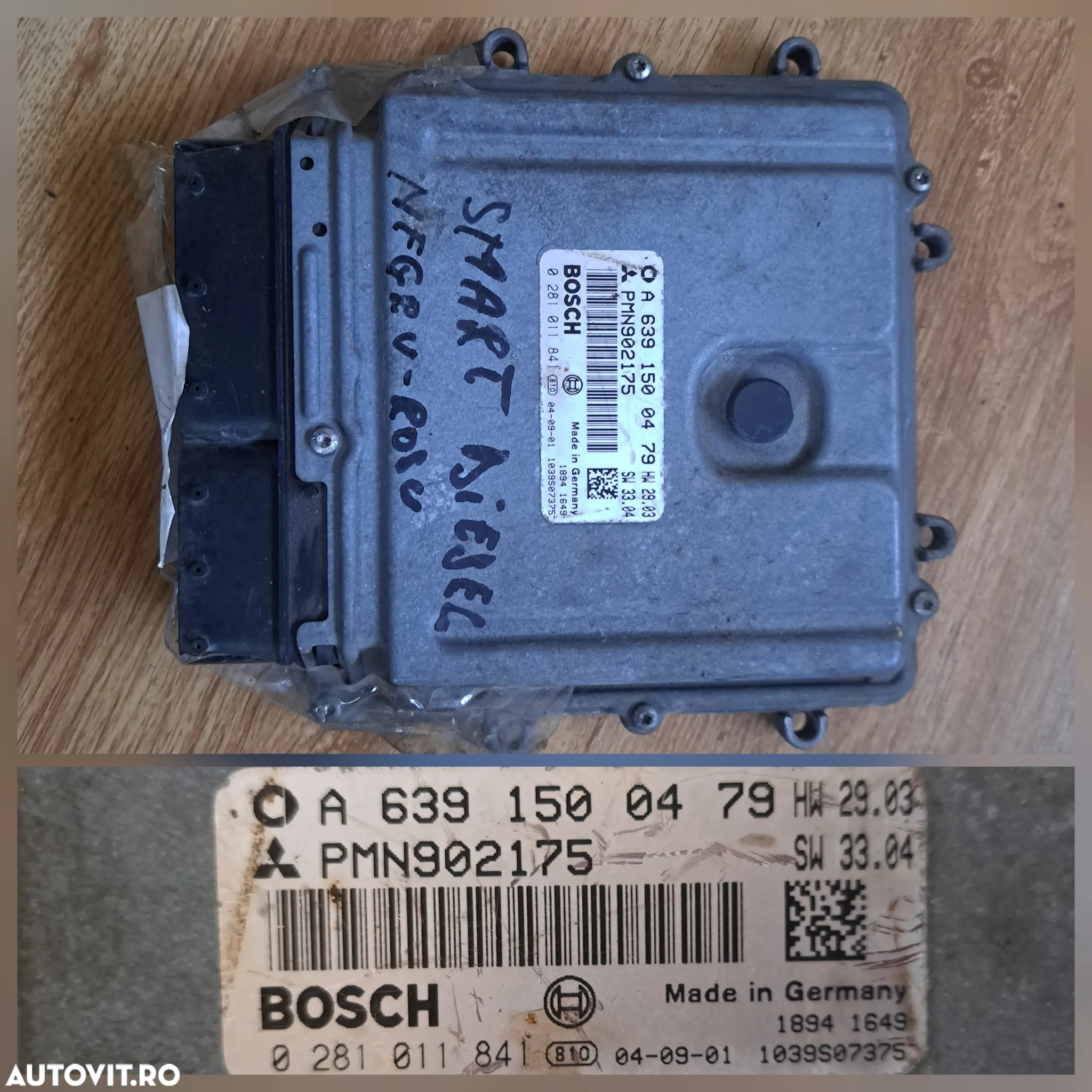 Calculator modul motor SAM ECU mercedes CLS W219 diesel ( 2003-2011 ) OM642 V6 vito II viano I W639 OM646 EDC16C2 ( 2003-2014 ) smart forfour 454 ( 2004-2006 ) mitsubishi colt 2004 1,5dci OM639 - 4