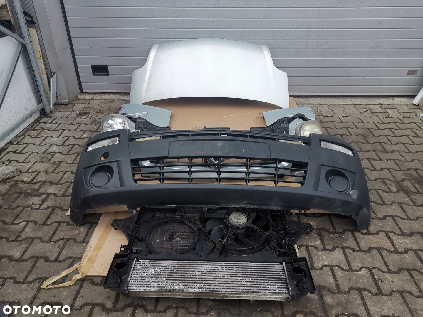 Przód Kompletny Opel Movano 2003- Maska Zderzak Lampy Chłodnice Błotnik - 4