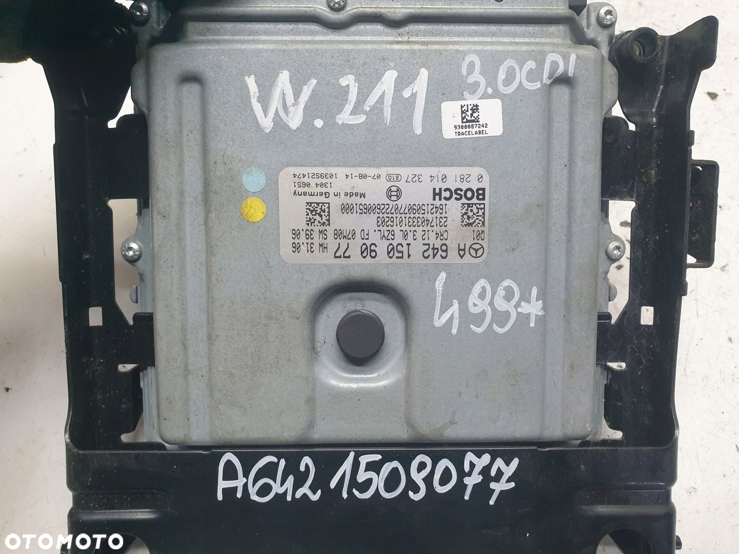 KOMPUTER STEROWNIK SILNIKA MERCEDES W211 3.0 CDI A6421509077 - 5
