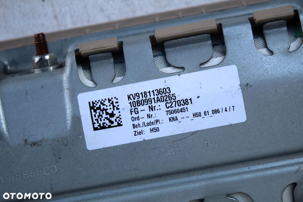 PODUSZKA POWIETRZNA AIRBAG KOLAN PASAŻERA BMW F06 F10 F12 F13 9181136 - 5
