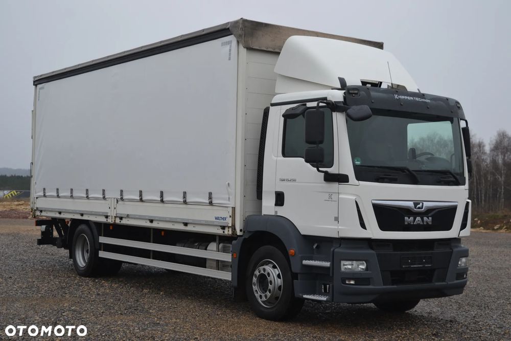MAN TGM 15.250 18.250 Dwustronna burto-firanka Firana Winda 2000 kg udźwigu Import Niemcy SUPER STAN - 1