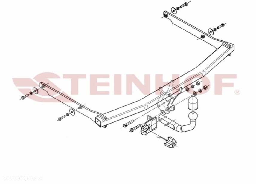 FORD FOCUS C-MAX CMAX MK1 + FACELIFTING FL 2003-2010 HAK HOLOWNICZY + WIĄZKA + GNIAZDO 7 PIN - 12
