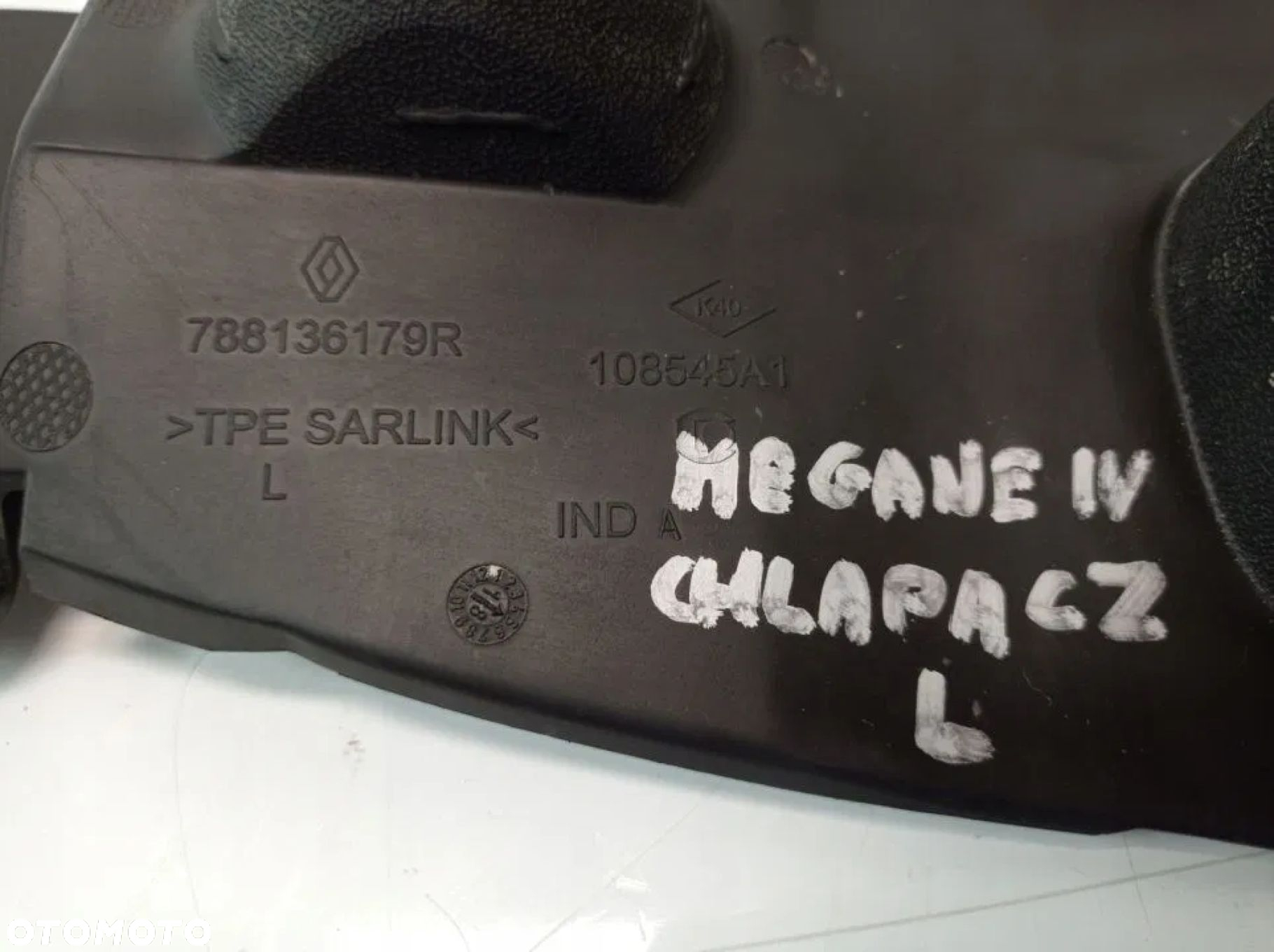 RENAULT MEGANE IV OSŁONA CHLAPACZ TYŁ PRAWY LEWY - 4