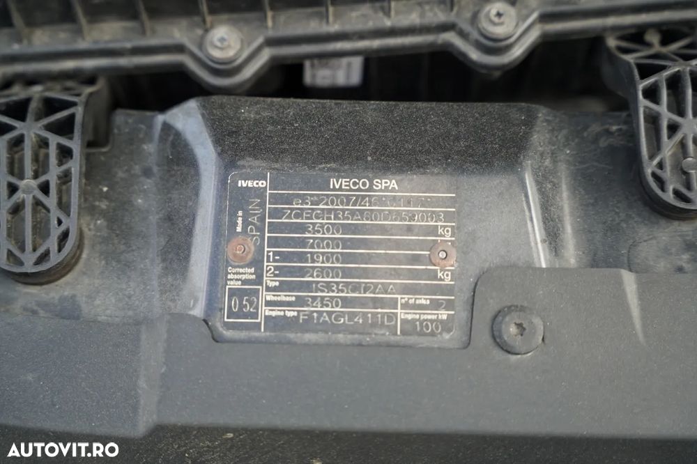 Iveco DAILY 35-140 / BASCULATOR DIN OȚEL + HDS HMF HYFA / CAPACITATE MAXIMĂ DE RIDICARE 430 KG / EXTENSIE MAXIMĂ 2 M / DUBLU / EURO 6 - 38