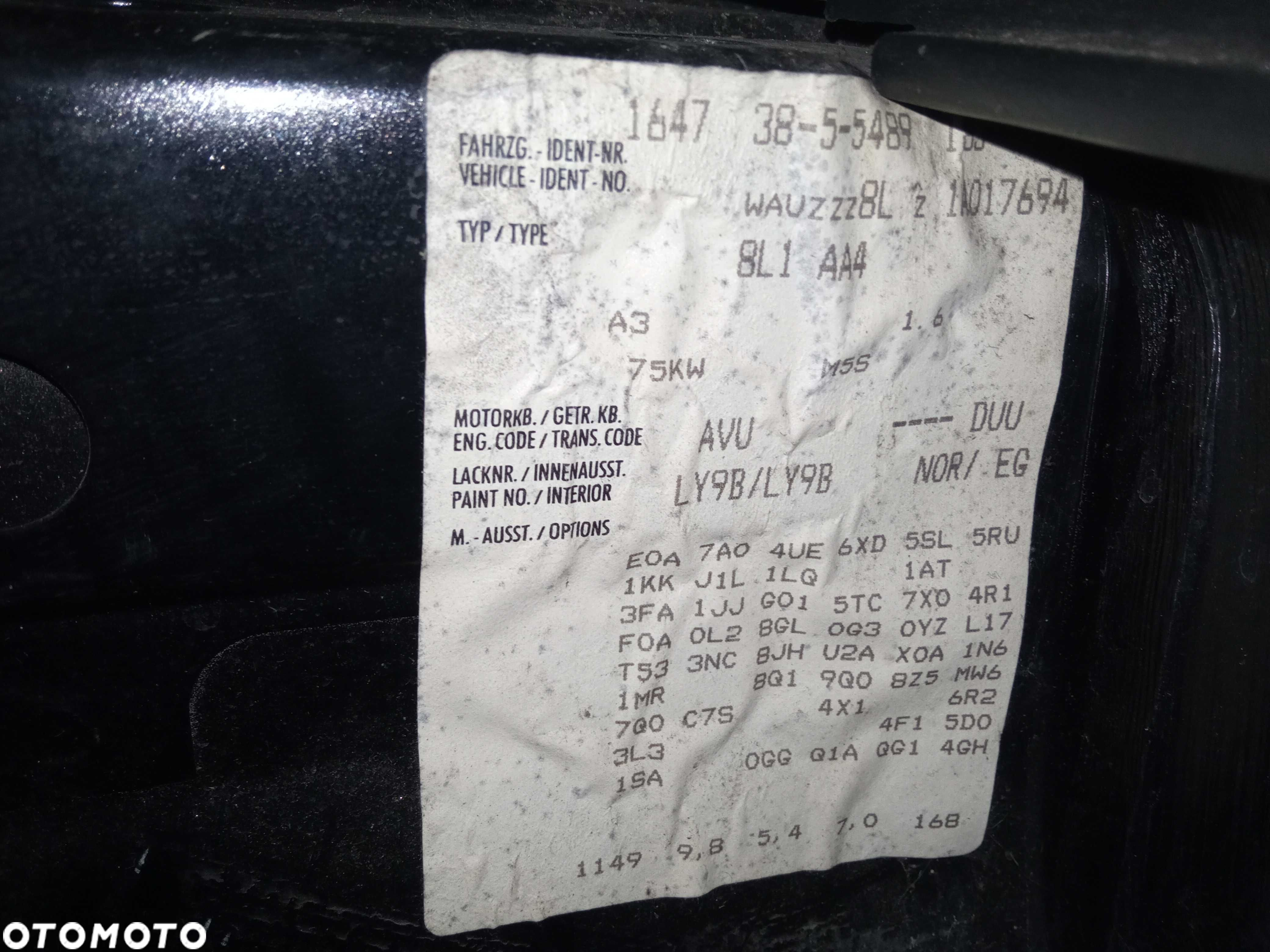 Audi A3 8L 1.6 8V *na części* - 6