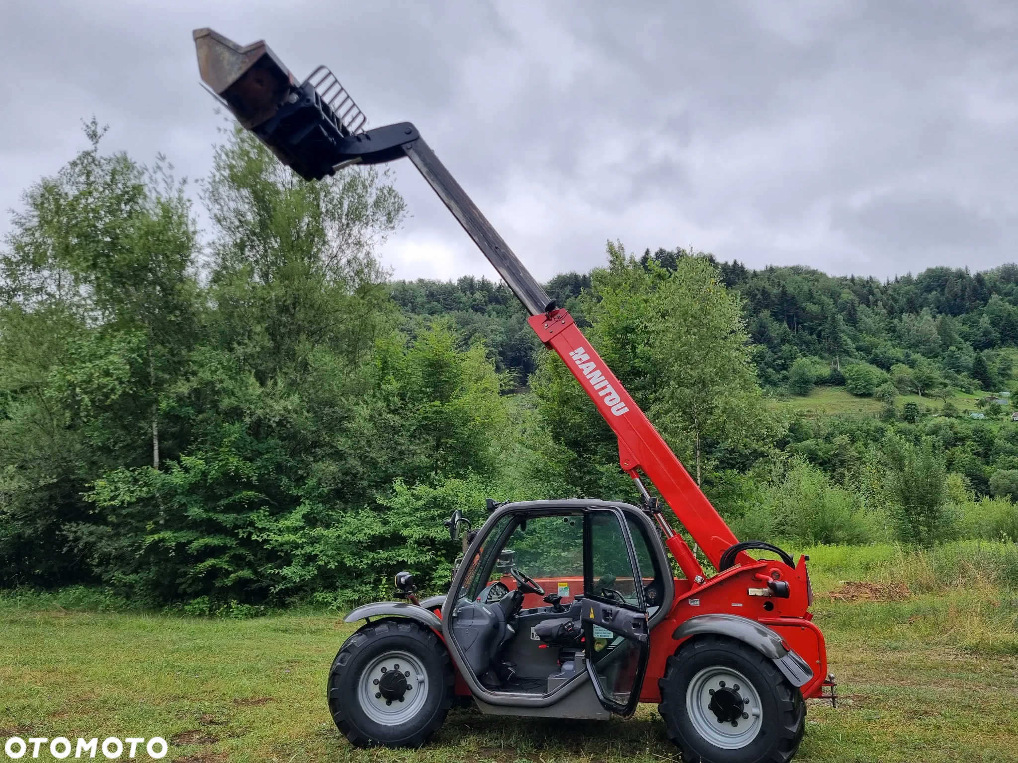 Manitou MVT 628 Ładowarka teleskopowa 6 metrów Udzwig 2,9tony idealny stan z Norwegii 2011r Niski przebieg Łyżka i widły - 7